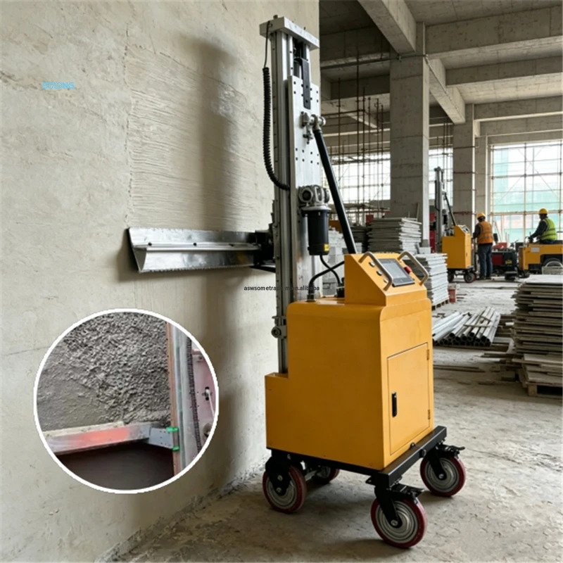 Automatic Wall Plastering Machine 1300mm 3m for Concrete Mortar Smoothing