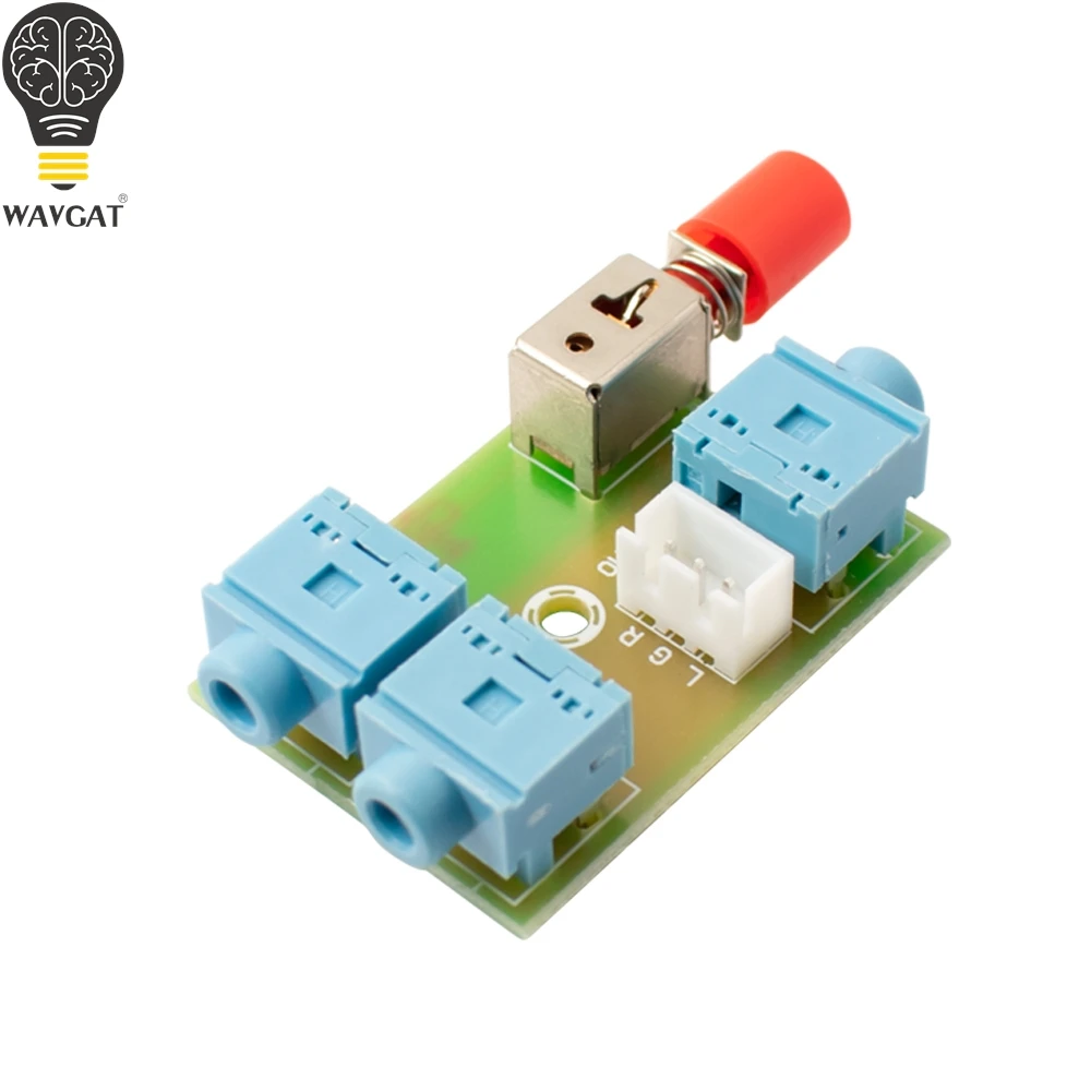 3.5 Audio 2 Ways into 1 Way Out Audio Switching Module Switch Board Audio Socket Switch Diy Electronic PCB Board XH-M371