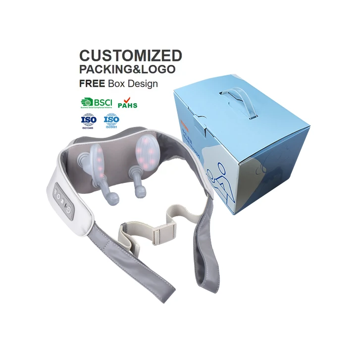 الكهربائية الرقبة الكتف المحمولة اللاسلكية تدليك الأنسجة العميقة العضلات الذكية مدلك عنق الرحم مع الحرارة