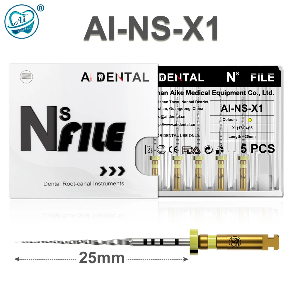 Dental Pro-Taper Next Files System NiTi Heat Activated 25mm X1-X5 For Endodontic Universal Endo Motor Engine Use Rotary File