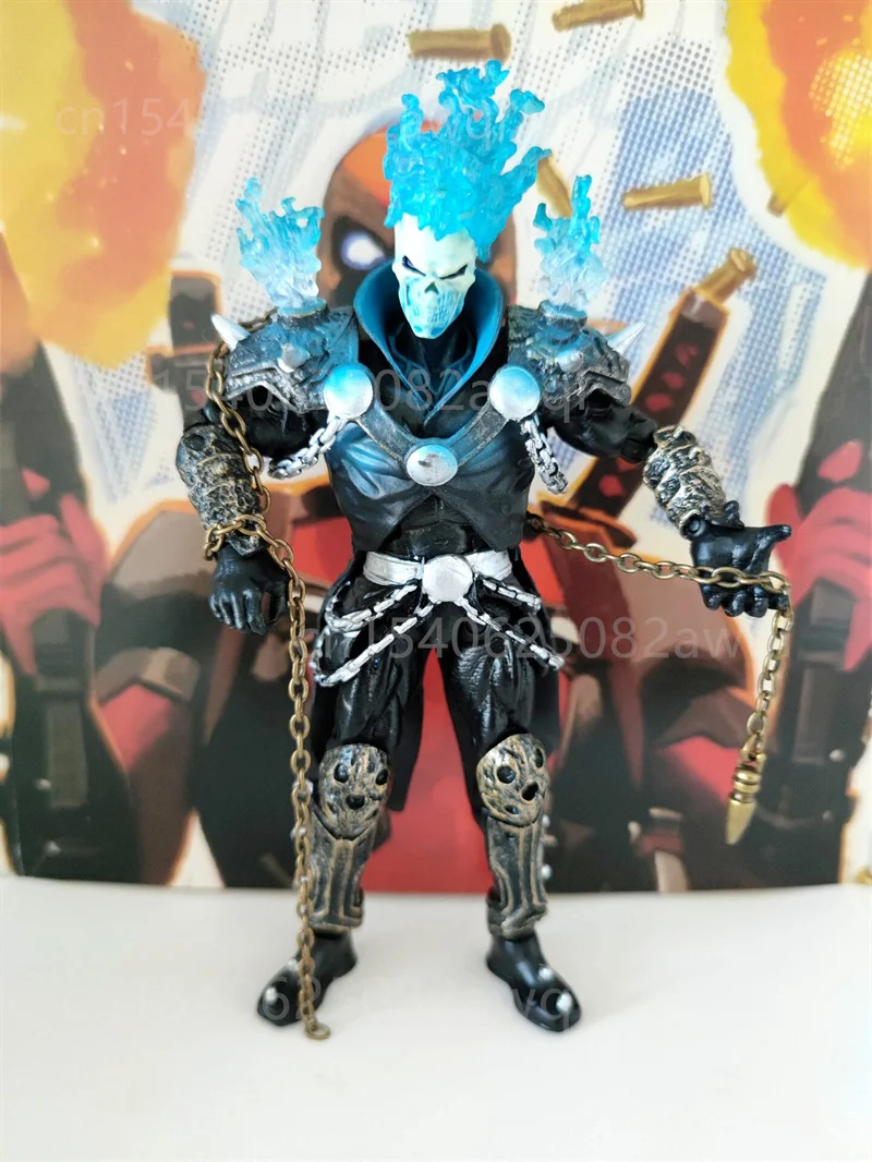 Marvel Legends Ghost Rider Action Figure Red and Blue Buildr Figures In stock Fast Shipping Christams Gifts 23cm Model Toys view 5
