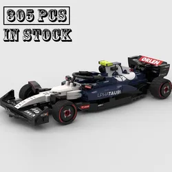 New Technologys MOC-154119 Tauri AT04 Super Racing Car Model Buiding Kit Creators Block BricksToys Kids Boys Birthday Gifts