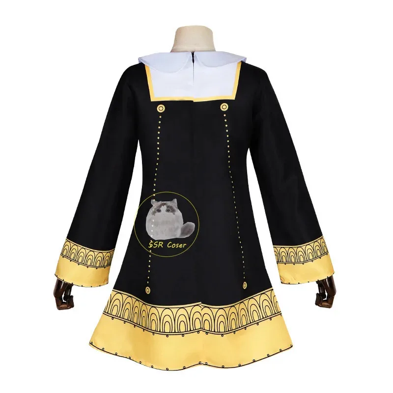 애니메이션 애니야 포저 코스프레 스파이 X 패밀리 코스튬 애니야 포저 가발 성인 아동 의류 양말 포함 뿔 머리 장식 할로윈 코스튬