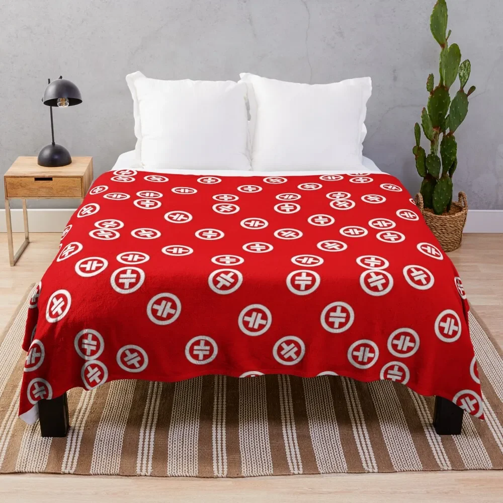 

Take That - Red Pattern Throw Blanket All Season Lightweight Soft Blanket for Bed