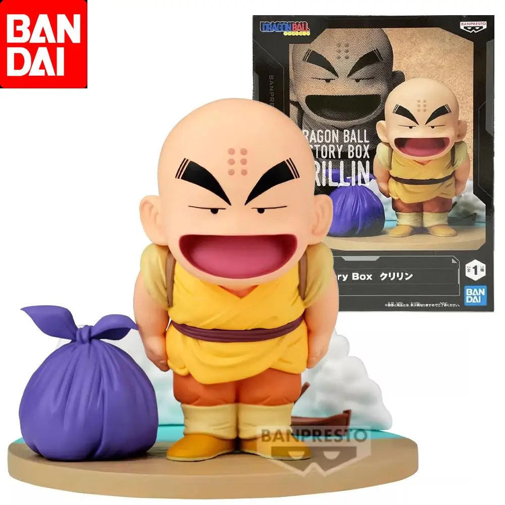 

Bandai Original Dragon Ball History Box krillin Anime Action Figure Toys For Boys Girls Kids Children Birthday Gifts Collectible
