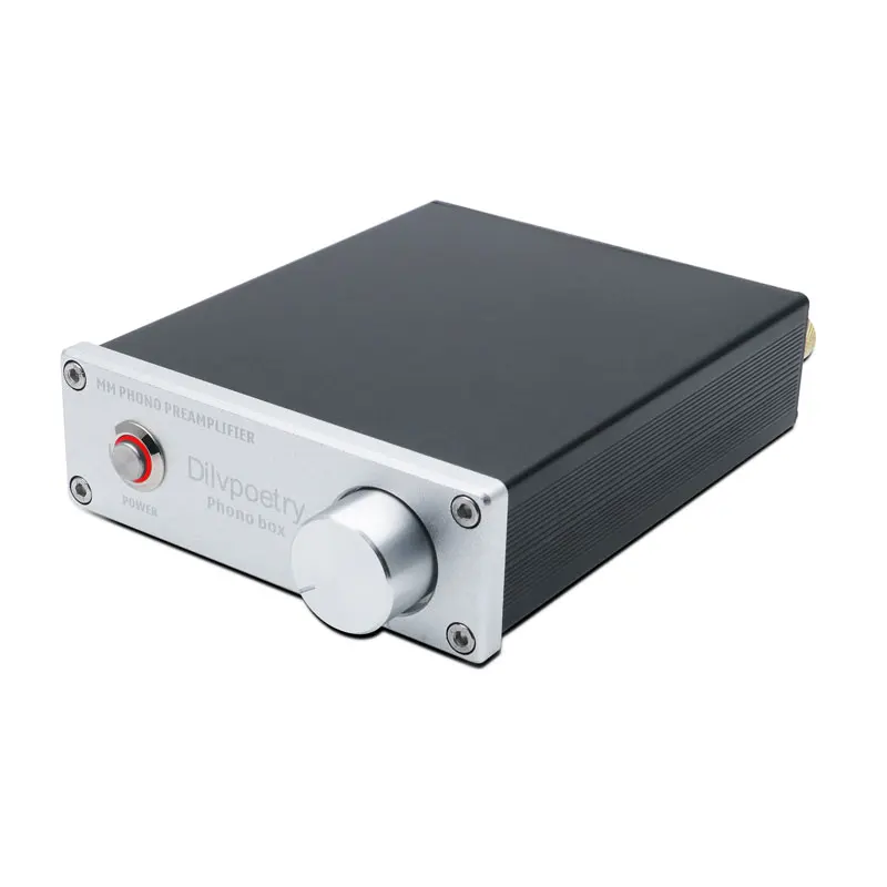 Мини-усилитель dilvpoet PHONO BOX, Hi-Fi DAC усилитель звука, предусилитель для записи, проигрыватель виниловых записей