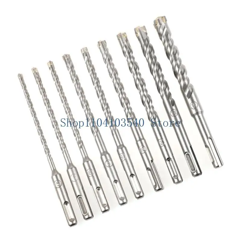 02DC Four-Edged Serrations Drill Bit Set Drilling Tool For Glass Tile and Concrete 5-16mm Multifunction Drill Bit