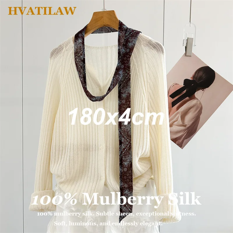

Korean Style 180x4cm Women Plain Chiffon Silk Scarf Solid Color Long Hairband Versatile Decorative Streamer Bag Tie Satin Ribbon