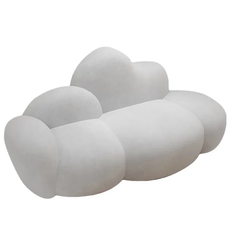 Cloud Internet celebrity bedroom small apartment lamb wool single ins wind black