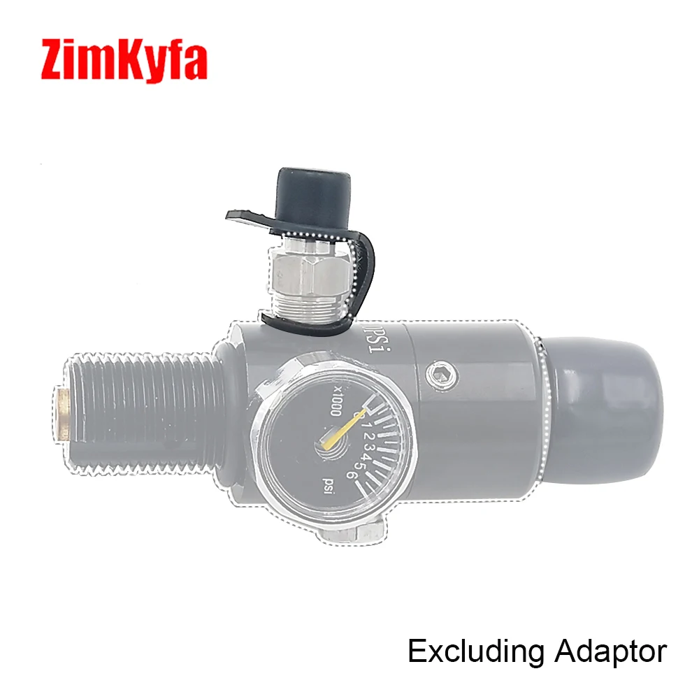Black HPA Air Tank Regulator Rubber Fill Nipple Male Foster Quick Disconnect Dustproof Covers