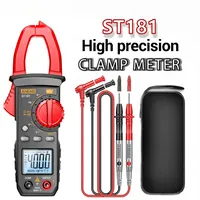ANENG ST181 Clamp Meter Digital Multimeter DC/AC Current 4000 Counts Ammeter Voltage Tester Car Amp Hz Capacitance NCV Ohm Test