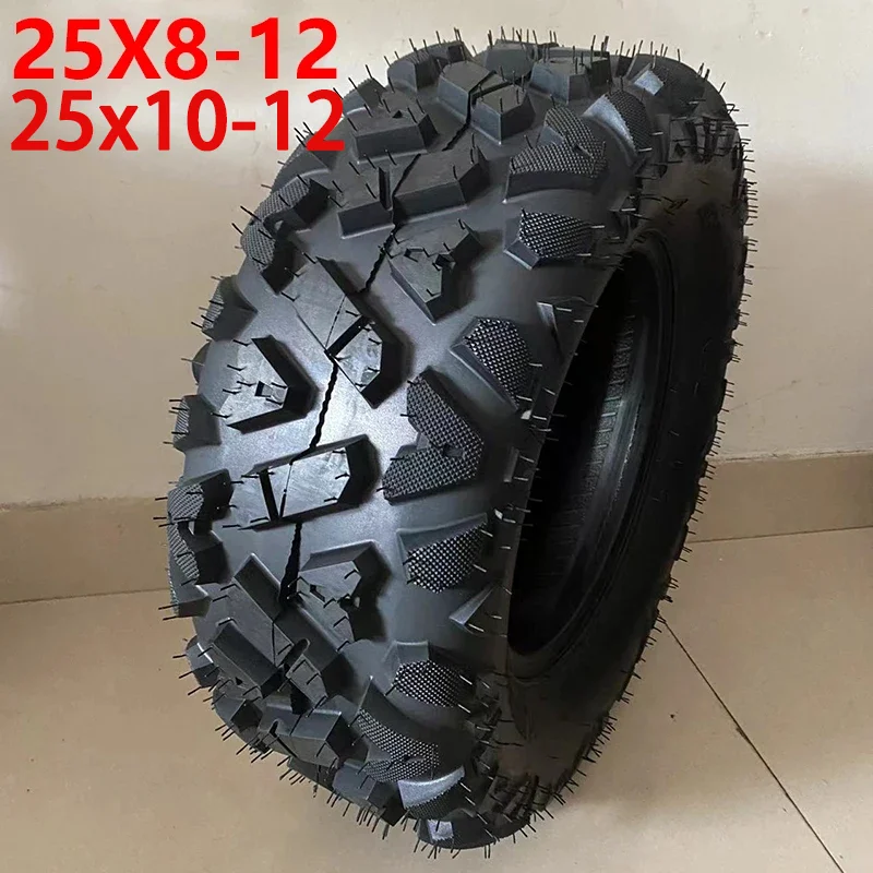 

1 piece 12 inch tire AT 25x8-12 25x10-12 tire quad vehicle off road motorcycle for China 150cc 200cc 250cc big ATV wheels