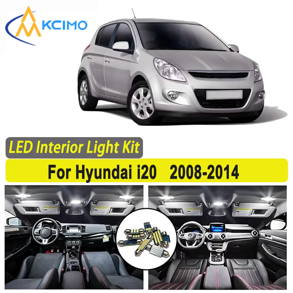 

Kcimo LED For Hyundai i20 (2008-2014) Premium Bright LED Interior Dome Map Trunk Light Kit Car Led Lamps Canbus Lamps Car LED
