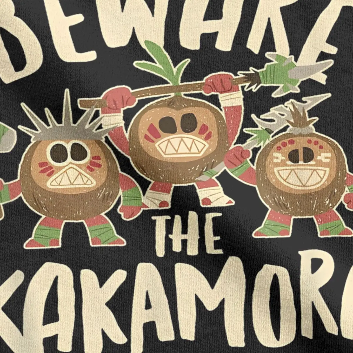 Moana Beware The Kakamora T-Shirt for Men Women Novelty 100% Cotton Tee Shirt O Neck Short Sleeve T Shirts Classic Clothing