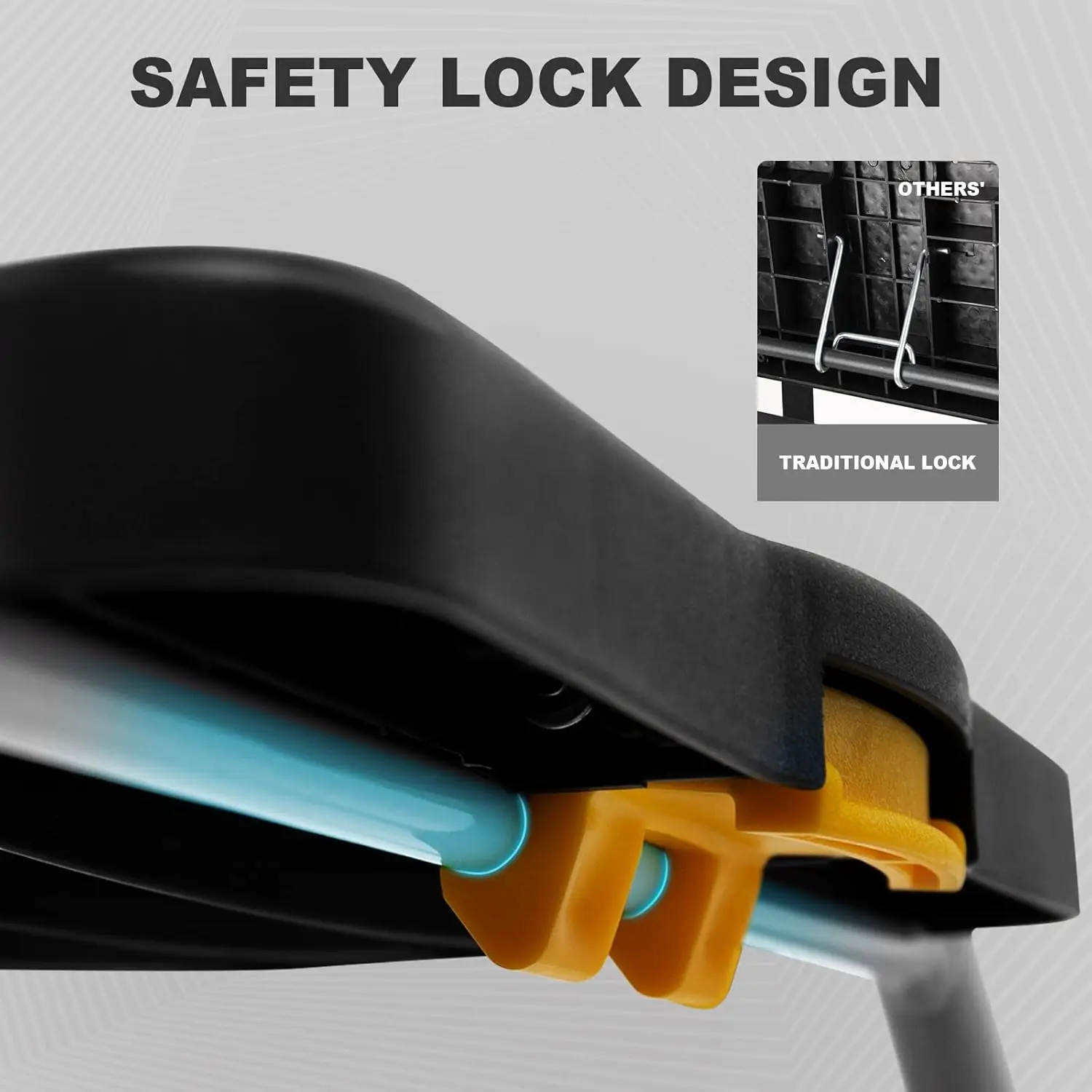 Ladder with Handrails, Folding Step Stool Portable Steel Ladder for Adults for Home Kitchen Library Office, White