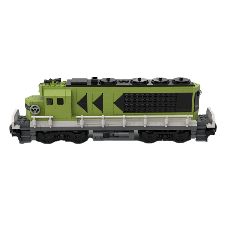 Building Blocks City Airport Train (CAT) Train & Diesel Cargo Locomotive MOC Bricks DIY Assemble Bricks Transportation Toys Gift