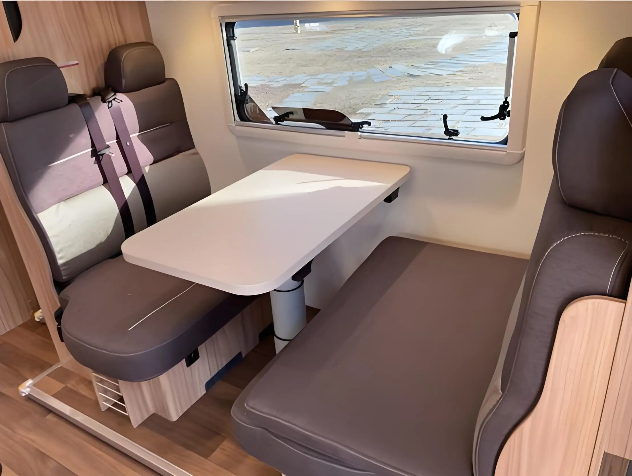 Luxury RV Lift Table Aluminum Lift Table Suitable for RV Camper Yacht Strong and Durable Waterproof and Fireproof