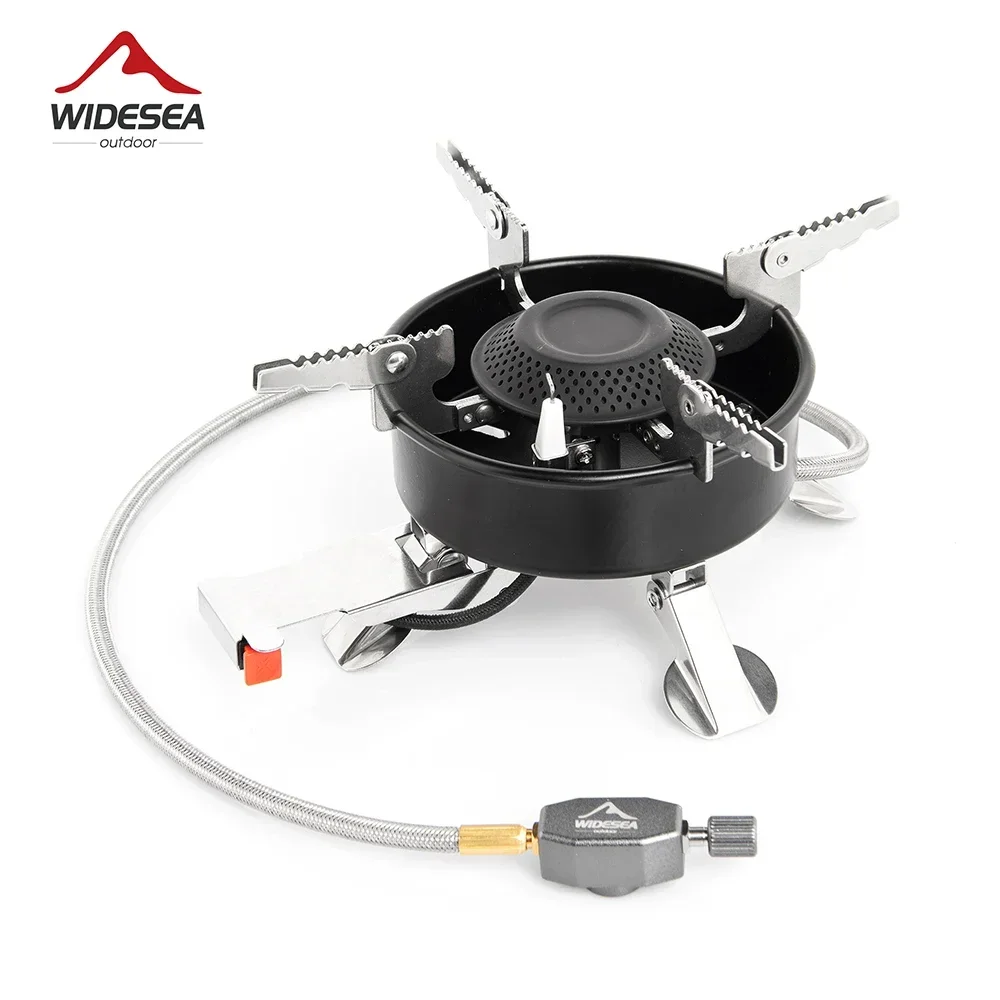 

Widesea Camping Stove Foldable 3200W Gas Burner Outdoor Portable Furnace Picnic Tourist Tourism Survive Cook Supplies Big Power