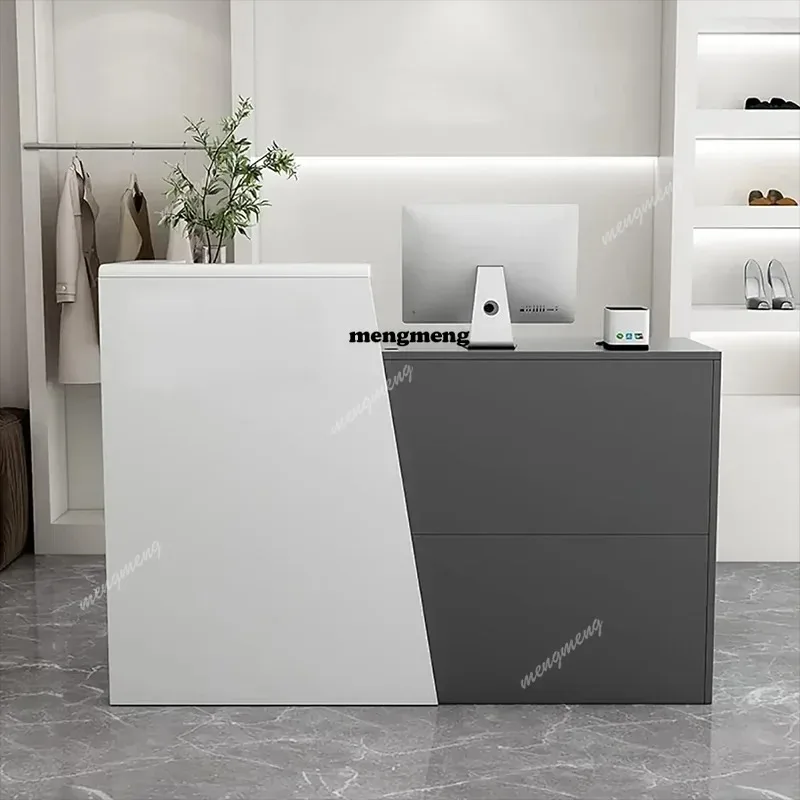 

Corner Office With Storage Counter Mesa Companies Professional Reception Front Aesthetic Escritorio Cosmetics Spa Furniture