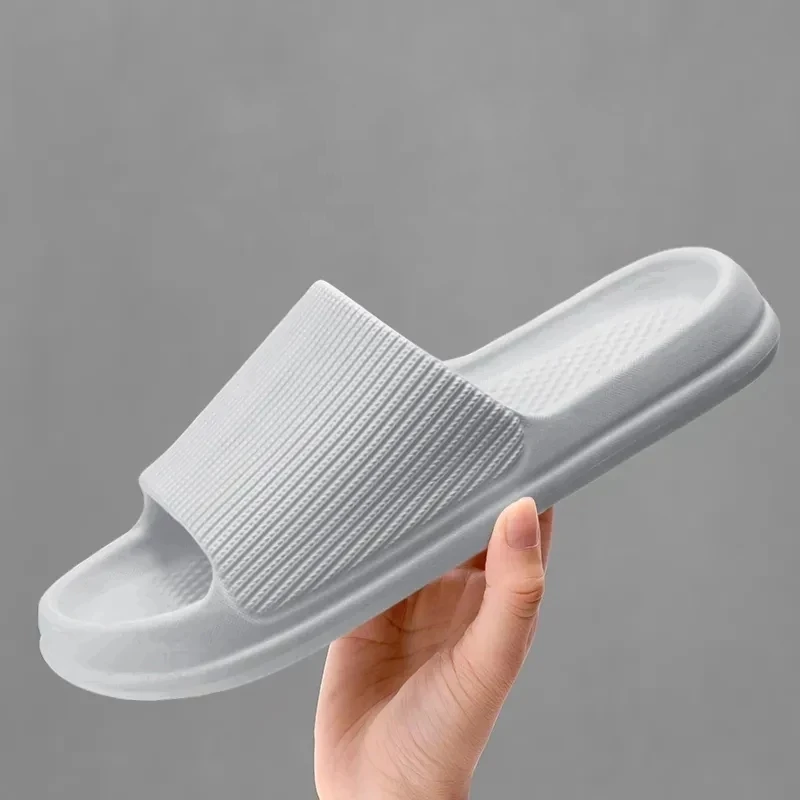 Xiaomi-zapatillas de baño con plataforma gruesa para mujer, chanclas antideslizantes de suela suave EVA para interiores, chanclas de verano