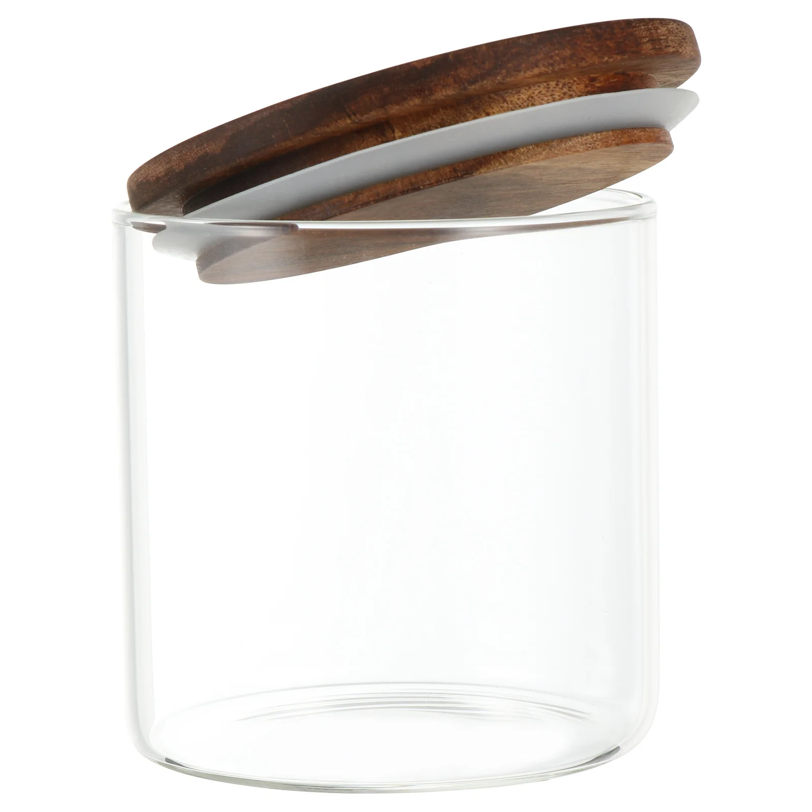 

1pc Glass Sealing Jar 1000Ml Transparent Food Storage Container For Tea Grain Candy Dry Fruits Kitchen Organizer Moisture
