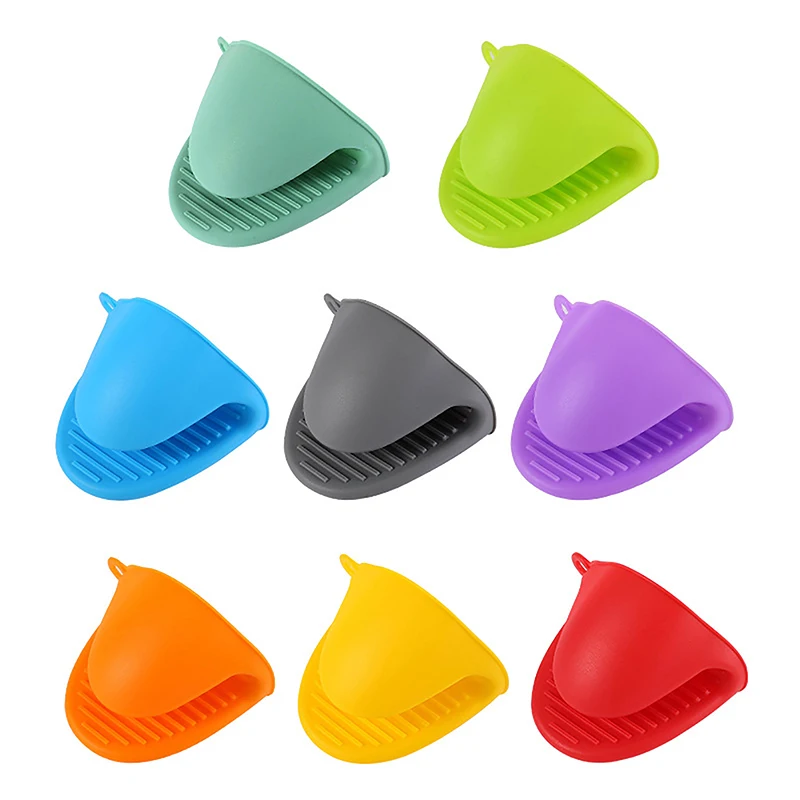 1 Pc Silicone Heat Resistant Gloves Clips Insulation Non Stick Anti-slip Pot Holder Clip Cooking Baking Oven Mitts