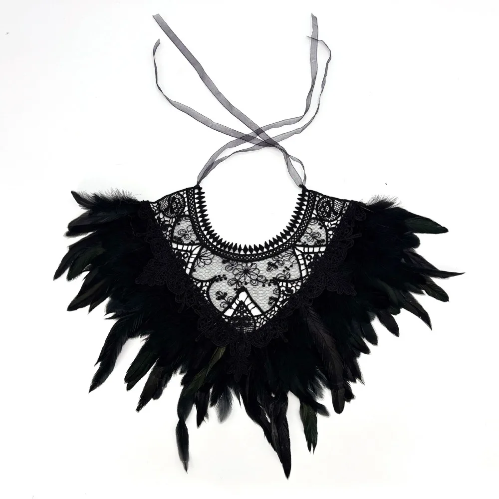 

Легкая кружевная накидка из полиэстера с перьями, очаровательная кружевная шаль с перьями, белая, с кружевной вышивкой, для танцев и вечеринок