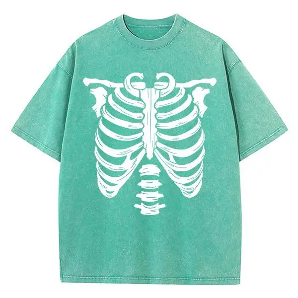 Schädel Knochen Muster Design Druck T-Shirt männliche Baumwolle weiche T-Shirt Originalität atmungsaktive T-Shirts Kunst Mode kurz ärmelig