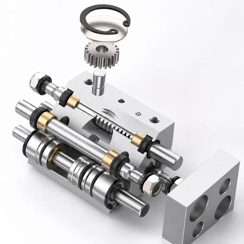 Double Acting Pneumatic Gripper T Type Air Gripper Replacement 10D 16D 20D 25D 10D1 16D1 20D1 25D1 Industrial Automation