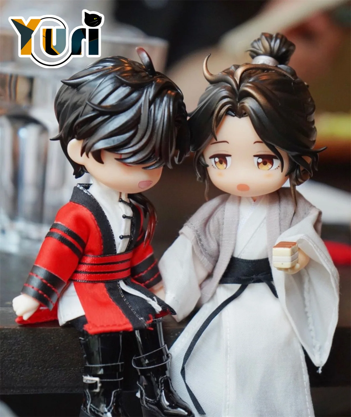 Anime Tian Guan Ci Fu TGCF Comics Xie Lian Hua Cheng Handmade OB11 OB22 1/12 BJD Hair Wig Detachable Game Cosplay Cute Props