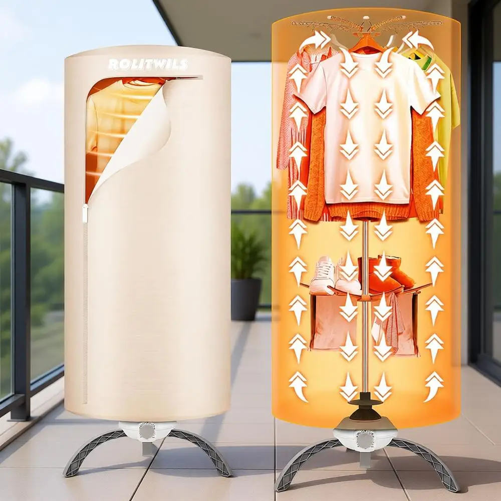 

Компактная мини-сушилка для быстрой сушки, большая вместимость, идеально подходит для общежитий, автодомов, путешествий