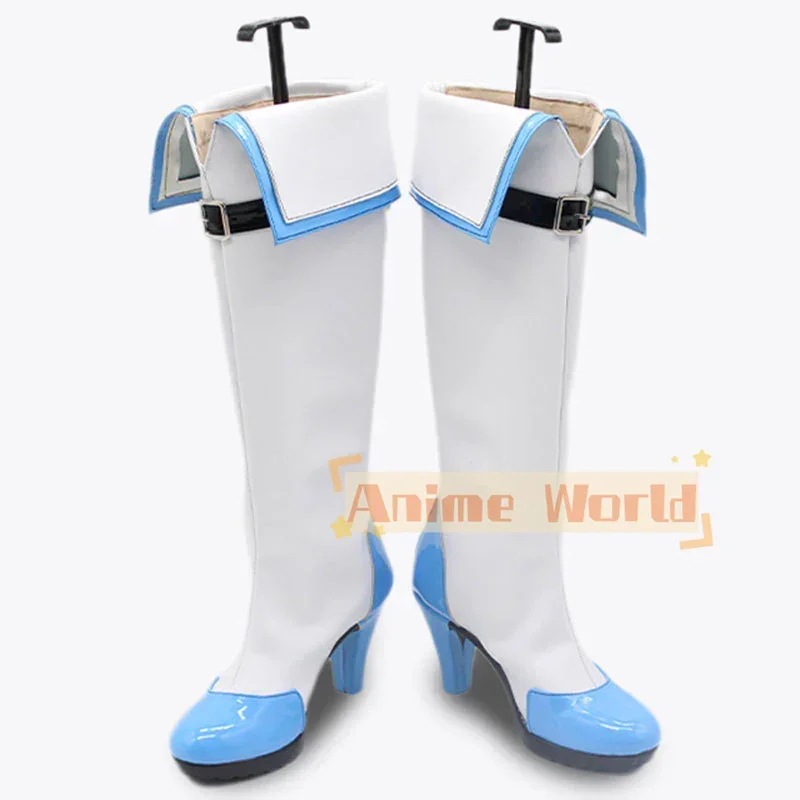 Diosa de la victoria: Nikke Maiden Ice Rose zapatos botas de Cosplay botas de Carnaval de Halloween hechas a medida