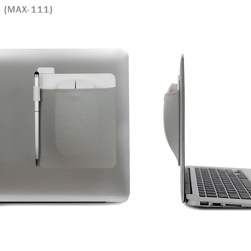 【F2-MAX111】Self-Adhesive Sticker Wallet Pouch - External Laptop Back Mouse Sleeve Digital Hard Drive Carrying Case Storage Cover