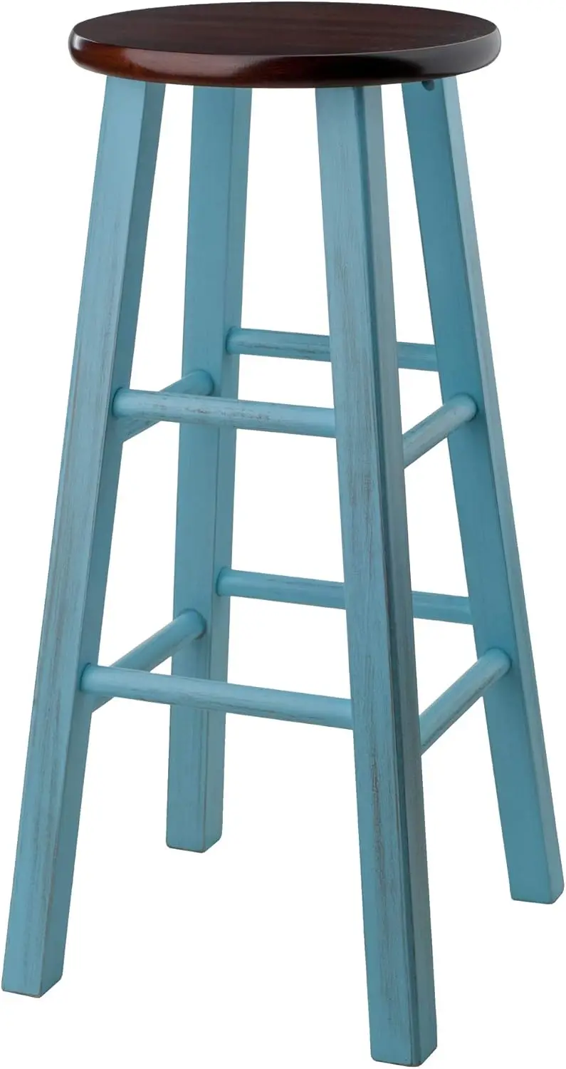 

Барный стул с квадратными ножками, без спинки, для кухни и столовой, незаменимая мебель для дома, общежитий и квартир