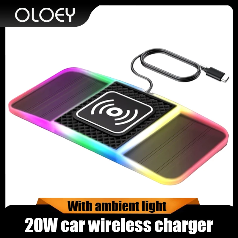 20W car wireless charger intelligent automatic induction car wireless charging board modification and installation