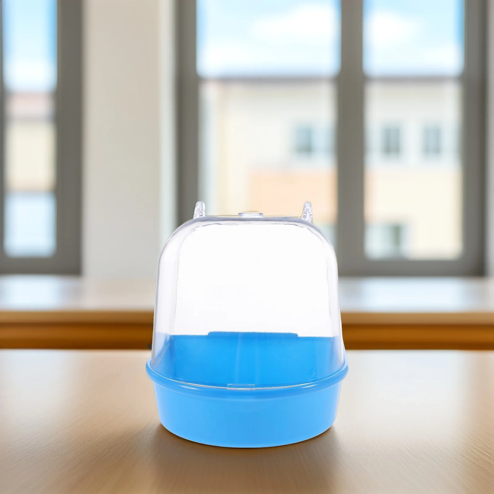 الإبداعية الببغاء الاستحمام مربع قسط ABS حوض استحمام الطيور لقفص الطيور الصغيرة دش حوض الإجهاد الإغاثة الاستحمام الحاويات