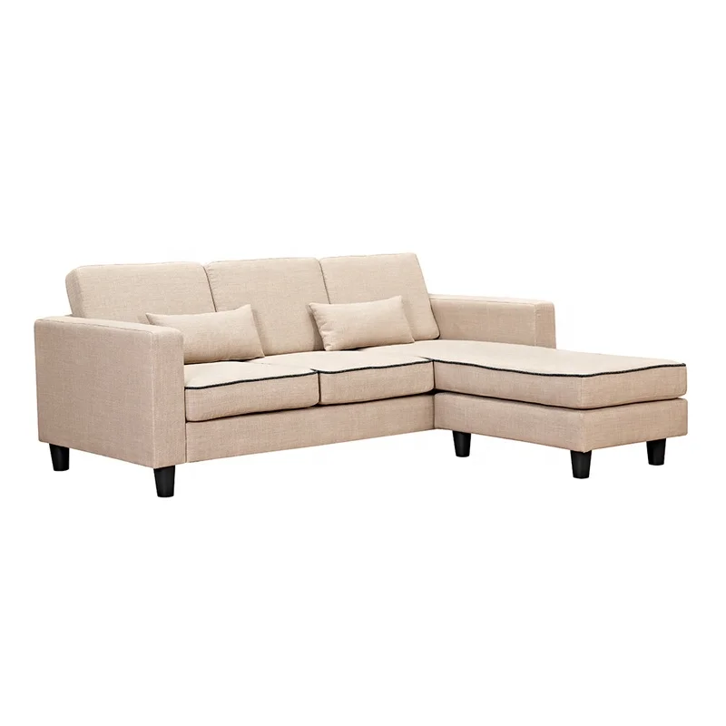 

L-shaped sofa fabric living room sofa set Modern home furniture Corner sofa European living room furniture