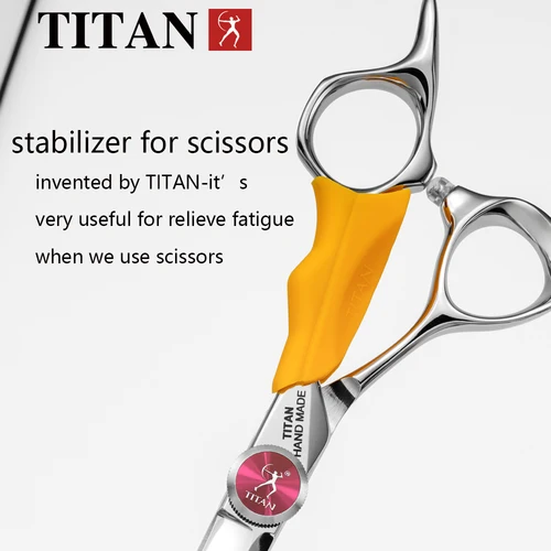 Imagen 2 del producto Tijeras de peluquería profesionales TITAN, tijeras de peluquero, corte de pelo, juego de adelgazamiento de 5,5/6,0/6,5,7,0 pulgadas, acero japonés 440c
