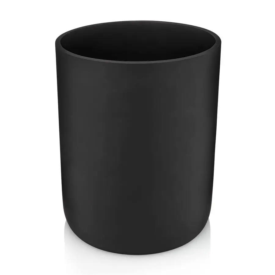 

Matte Black Wastebasket Recycling Bin for Office, Trash Can for Bathroom or Bedroom. 2.2 Gallon.