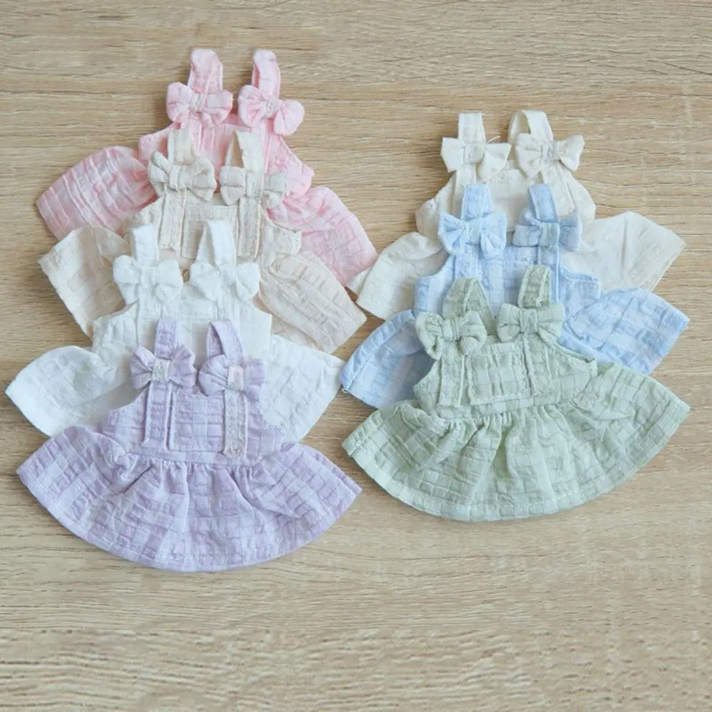 10cm Cotton Doll Lovely Princess Dress Plush Dolls Clothes Accessories Fashion Dresses Skirt White Shirt Decoration for Idol Dol