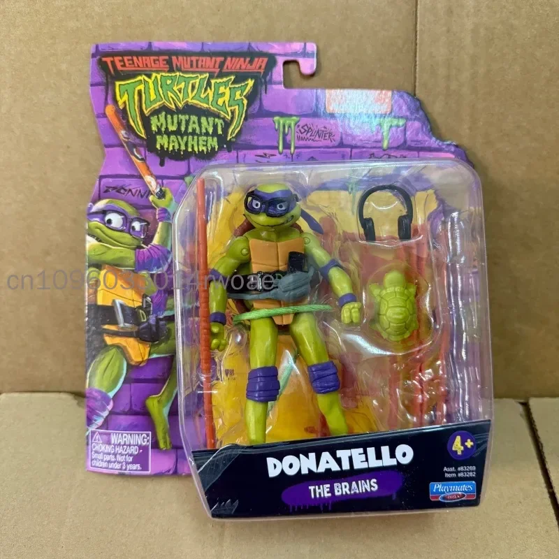 Playmates Teenage Mutant Ninja Turtles Mutant Mayhem Raph Don Mikey Leo Muñecos de Colección, Figuras de Anime, Adornos, Juguetes y Regalos