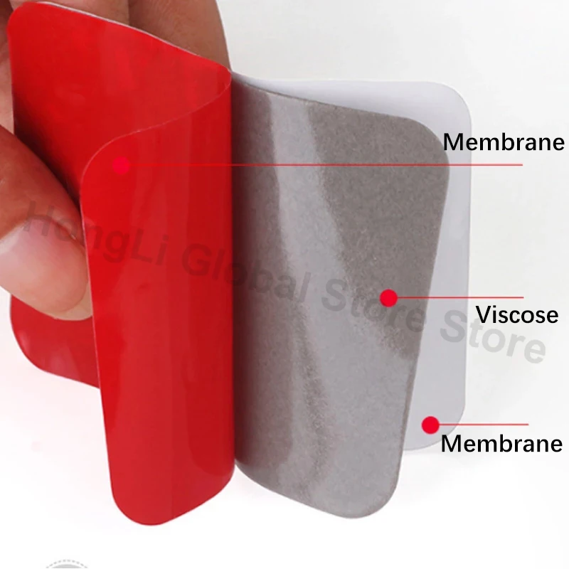 100pcs Super Strong double sided tape gray No Trace Self Adhesive VHB Acrylic Sticky decoration fixed high viscosity adhesive