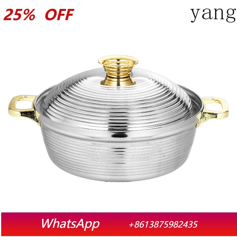 

LMM stainless steel taji pot mushroom pot three-layer steel beef offal clear soup pot