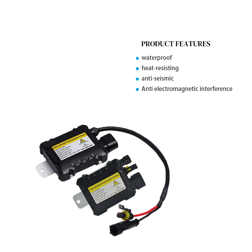 HID Ballast 12V Car HID Lamp Stabilizer Headlight Ballast for H1/H3/H3C/H4-1/H4-2/H7/H7C, 55W, 1pc