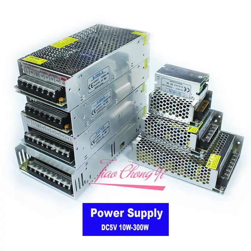 AC110V-220V TO DC5V 2A/3A/5A/10A/20A/30A/40A/60A Switch LED Power Supply Transformers WS2812B WS2801 SK6812  5050 LED Strip
