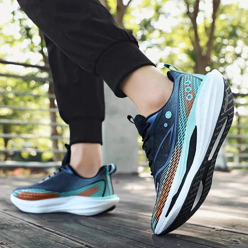 جديد الخريف انتعاش خفيفة الوزن للرجال والنساء أحذية رياضية سباق ماراثون الاحذية توازن مستقر دعم أحذية المشي #1