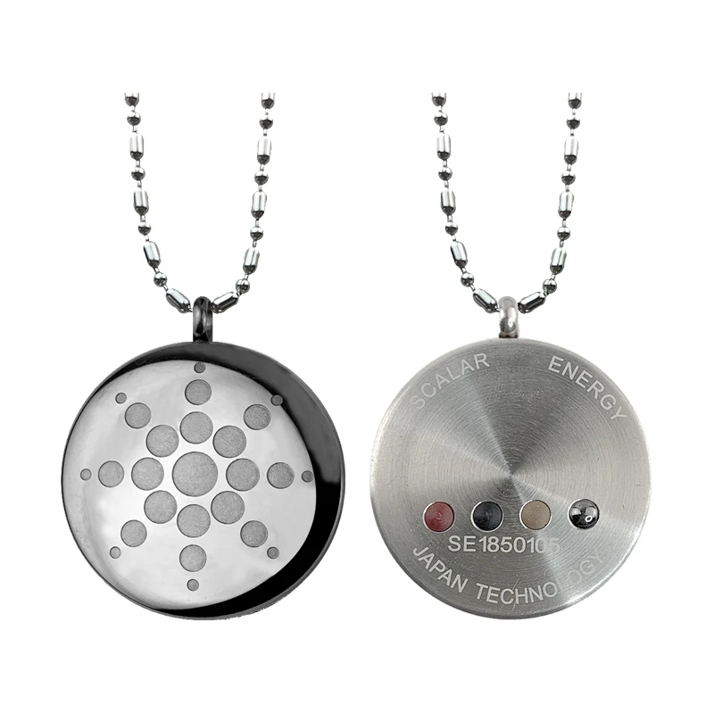 CAMAZ Sunflower Stainless Steel Necklace Fashion Jewelry Energy Pendant For Men Women