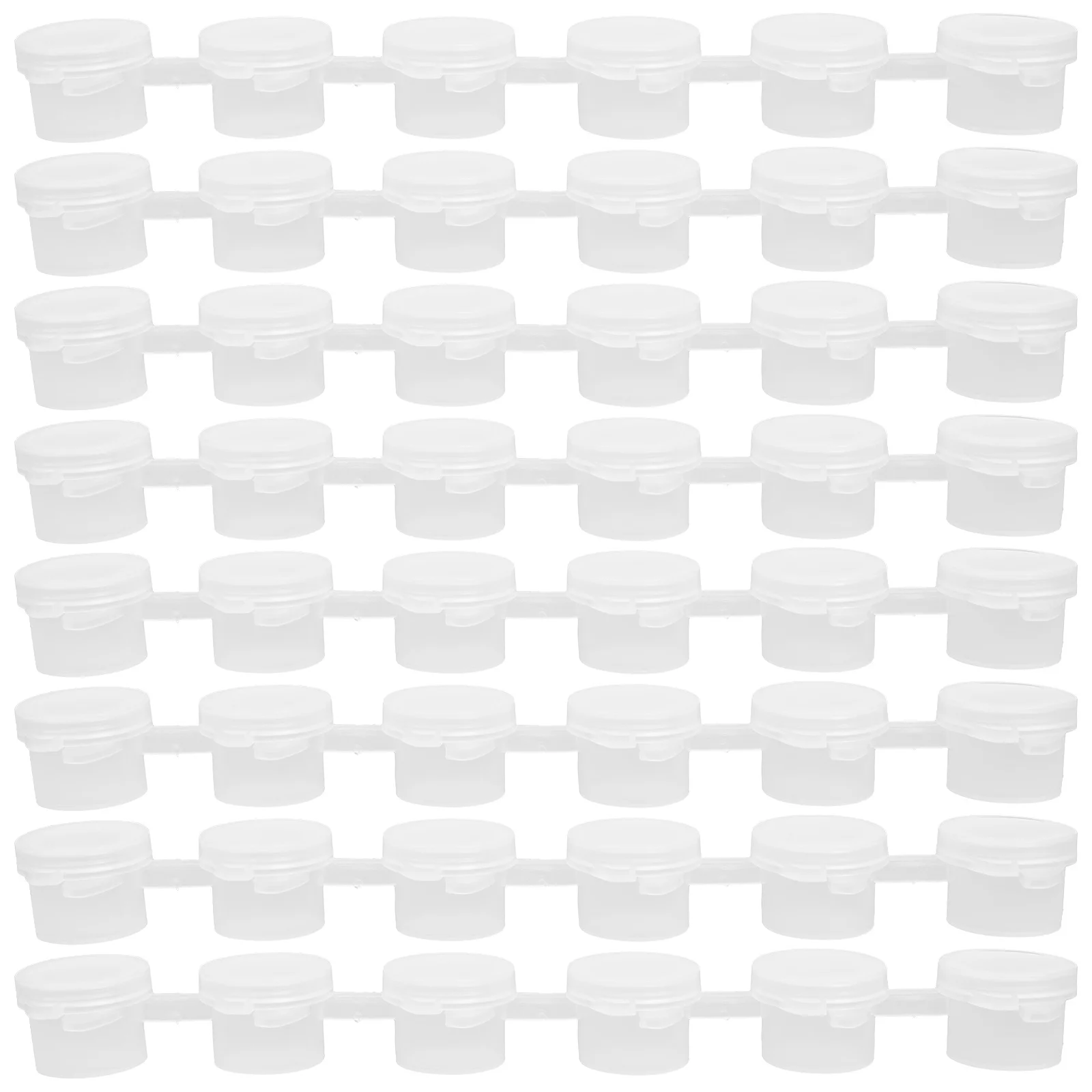 

40pcs Pigments Box 3Ml Pe Paint Pots With Lids For Water Color Paint Storage Pod Strips Empty Containers Art Supplies