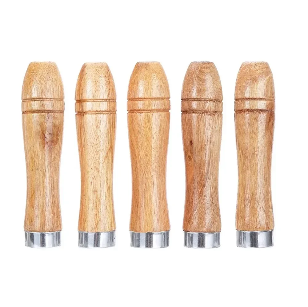 Hot Sale Useful High Quality Brand New Wooden File Handle Replacement 4mm Diameter Wood 5pcs For File Craft Tool