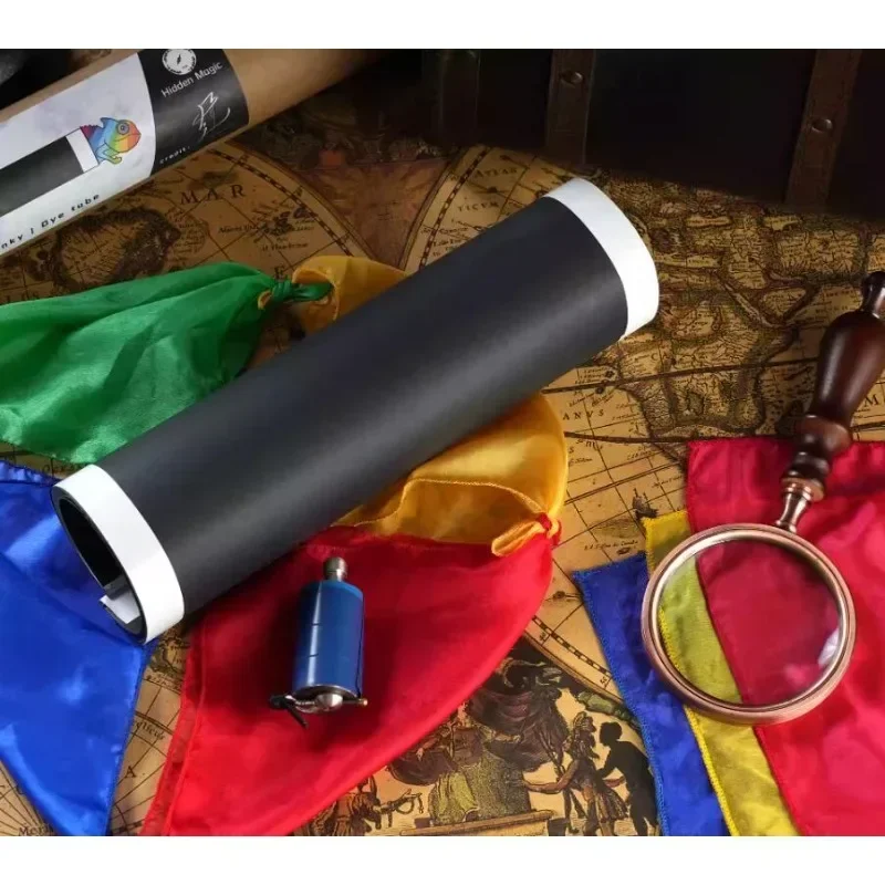 

Chameleon Hanky Dye Tube Stage Magic Tricks Silk Scarves Magician Illusions Party Magic Show Gimmicks Comedy Street Mentalism